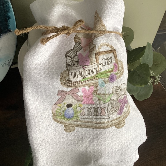Easter tea towel x1 - Picture 1 of 1